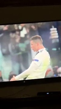 Cristiano Ronaldo imitating Simeone!