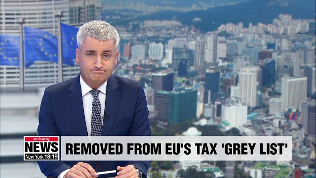 EU confirms S. Korea's removal from tax haven blacklist