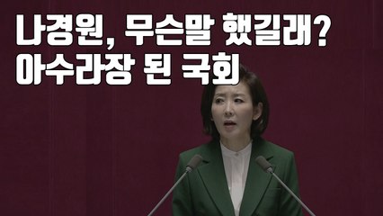 [자막뉴스] 나경원, 무슨말 했길래?...아수라장 된 국회 / YTN