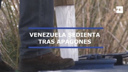 Venezuela sedienta tras apagones