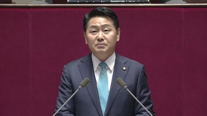바른미래당 김관영 원내대표, 국회 교섭단체 대표 연설 / YTN