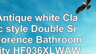 63 Antique white Classic style Double Sink Florence Bathroom vanity  HF036XLWAW