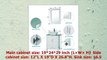 Homecart 72 Double Sink Bathroom Vanity Cabinet Combo Glass Top White Wood w 2 Basin