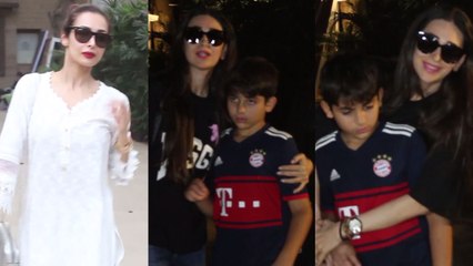 Malaika Arora attends Karishma Kapoor's Son Kiaan Birthday party; Watch Video | FilmiBeat
