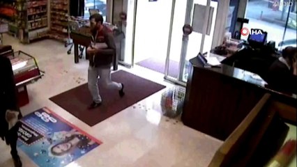Marketten içki çalan hırsız güvenlik kamerasına yakalandı