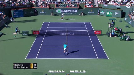 Kohlschreiber bt Djokovic (6-4 6-4)