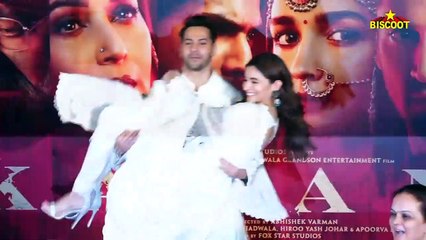 Alia Bhatt & Varun Dhawan's  R0MANTIC & COSY Moment At Kalank GRAND Teaser Launch Event