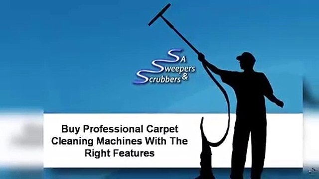 Buy Professional Carpet Cleaning Machines With The Right Features