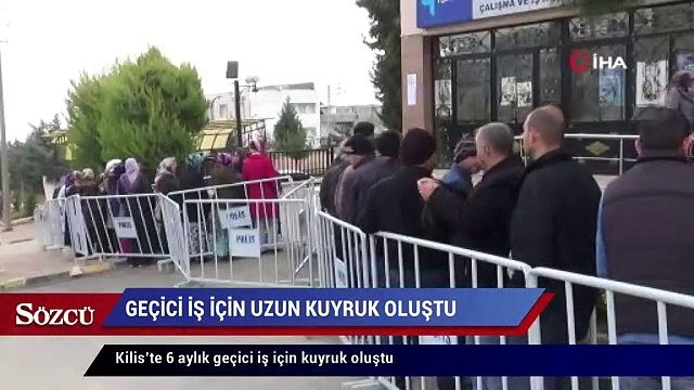 Kilis’te 6 aylık geçici iş için kuyruk oluştu
