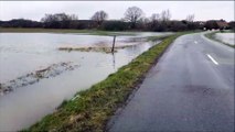 Territoire de Belfort : inondations entre Charmois et Froidefontaine