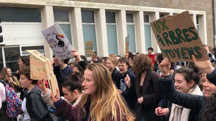 Manifestation pour le climat à Quimper