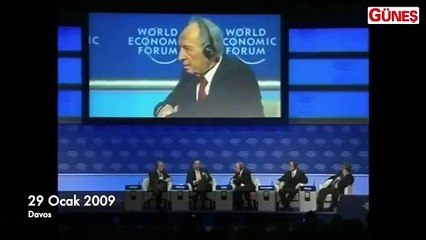 29 Ocak 2009 Davos'ta zulme ve haksızlığa karşı başkaldırı