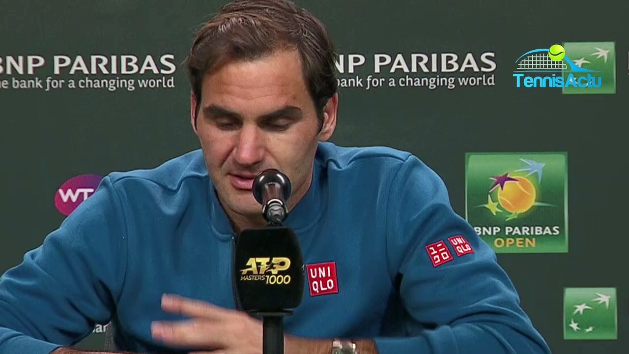 ATP - Indian Wells 2019 - Roger Federer : "Je suis super heureux pour Belinda Bencic, elle le mérite"