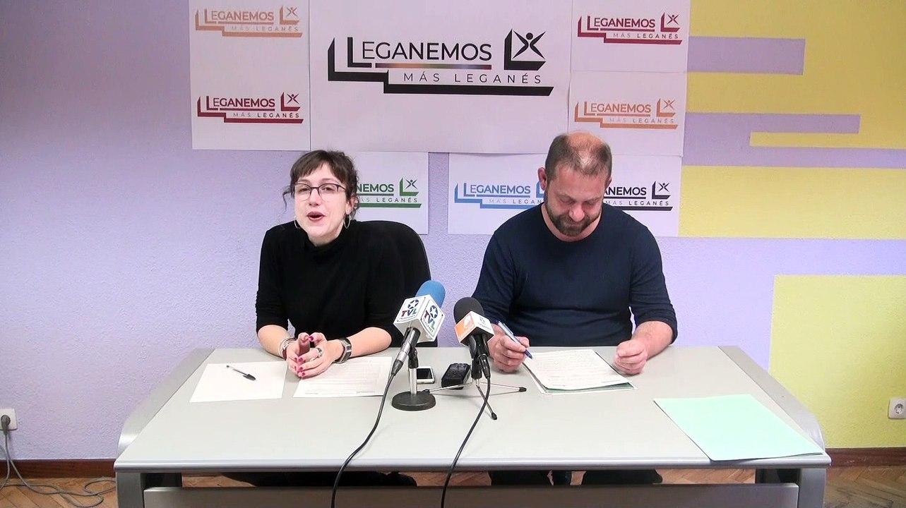 Rueda de prensa de Leganemos del 13 de marzo de 2019