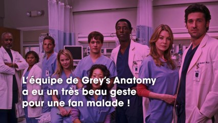 Le beau geste de l'équipe de Grey’s anatomy pour une fan malade va vous émouvoir…