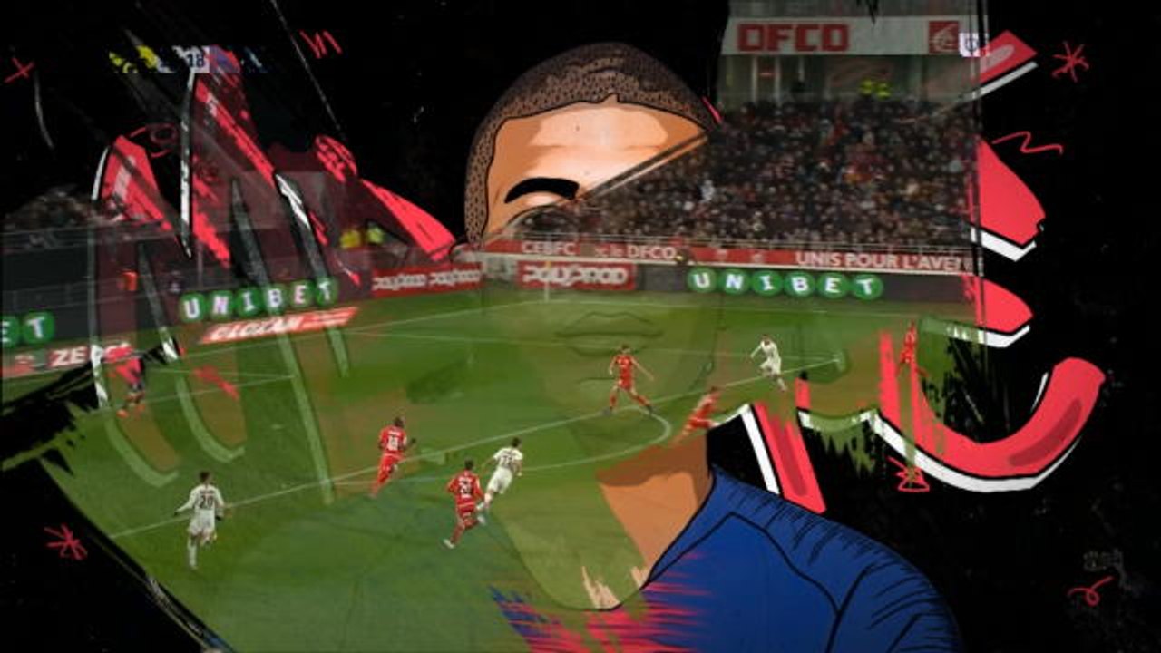 لقطة: كرة قدم: إبداعات كيليان مبابي- المرحلة 18