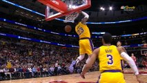 LeBron's showboat dunks end Lakers losing streak