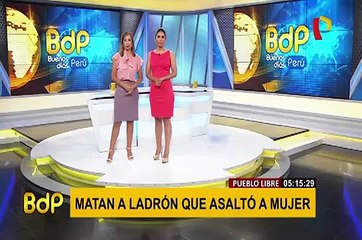 Pueblo Libre: policía abatió a presunto delincuente que asaltó a mujer