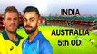 Ind vs Aus 5th odi: 5வது ஒரு நாள் போட்டி: 273 ரன்கள் நிர்ணயித்தது ஆஸ்திரேலியா- வீடியோ