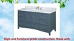 Kitchen Bath Collection KBC38601GYCARRS Abbey Single Sink Bathroom Vanity with Marble