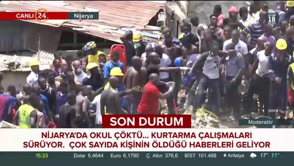 Nijerya'da okul çöktü