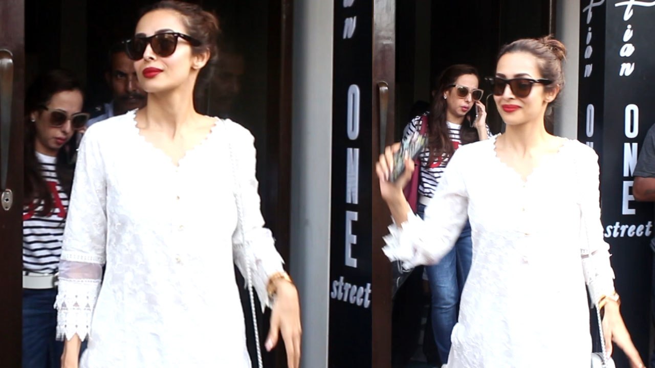 Malaika Arora look stunning in desi style at bastin restaurant bandra: Watch Video | Boldsky