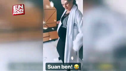 Almeda Abazi'den hamile dansı