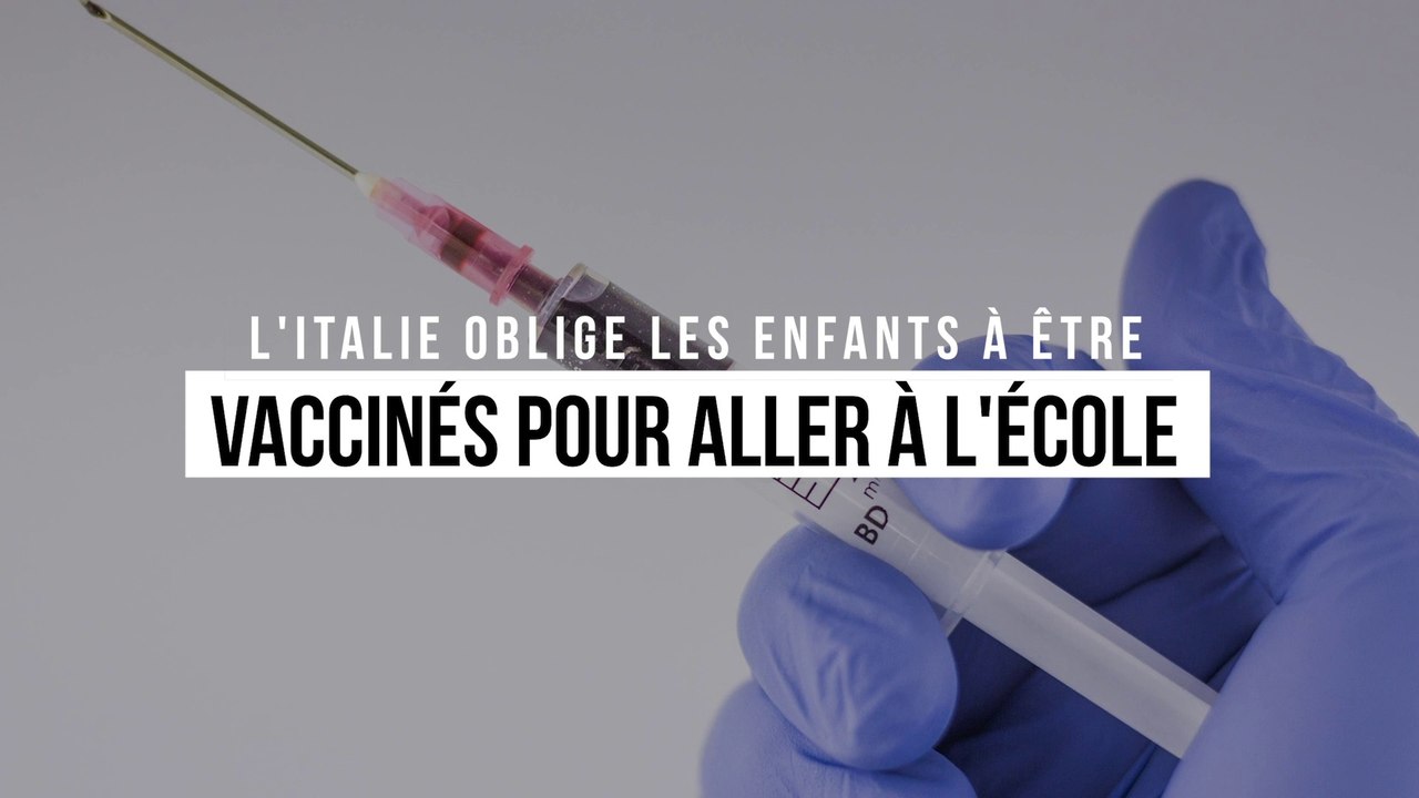 L'Italie oblige les enfants scolarisés à être vaccinés