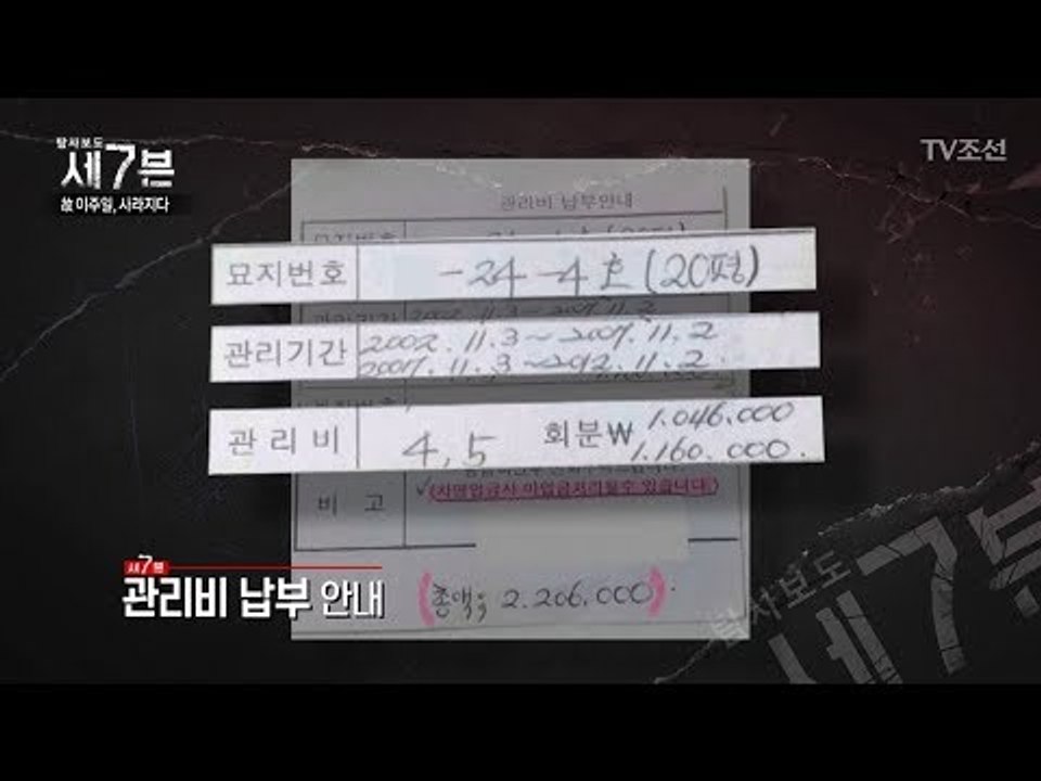 이주일의 묘지 관리비를 대신 내준 누군가가 있다? [탐사보도 세븐 3회] 20170913