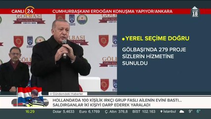 Cumhurbaşkanı Erdoğan Gölbaşı'nda