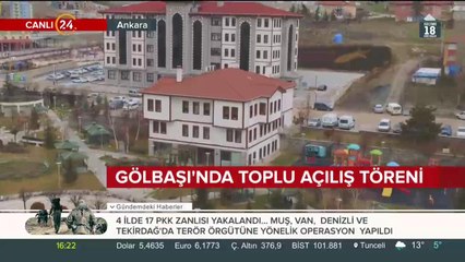 Başkan Erdoğan, Gölbaşı'nda toplu açılış töreninde