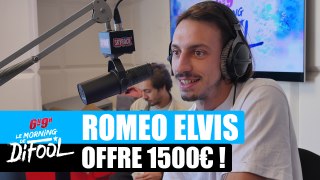 Roméo Elvis offre 1500€ à un auditeur ! #MorningDeDifool