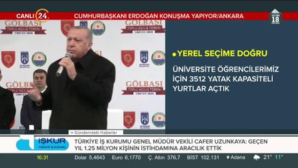 Cumhurbaşkanı Erdoğan Gölbaşı'nda