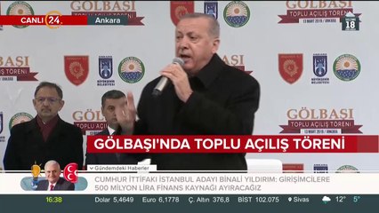 Cumhurbaşkanı Erdoğan Gölbaşı'nda