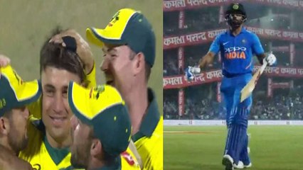 India Vs Australia 5th ODI: Virat Kohli departs cheaply, Big breakthrough for Australia | वनइंडिया