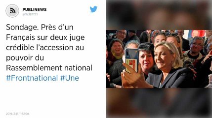 Sondage. Près d’un Français sur deux juge crédible l’accession au pouvoir du Rassemblement national
