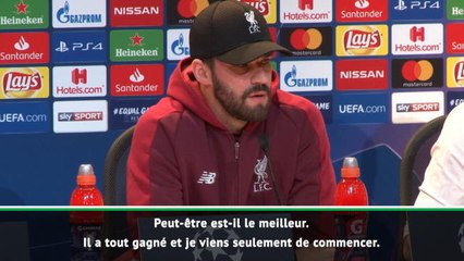 8es - Alisson : "Je ne peux pas me comparer à Neuer"