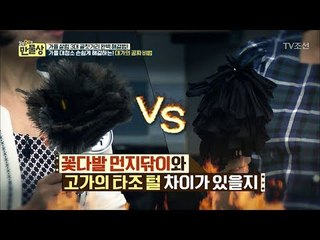 스타킹 먼지닦이vs고가의 타조 털 얼마나 차이 날까?  [만물상 211회] 20170924