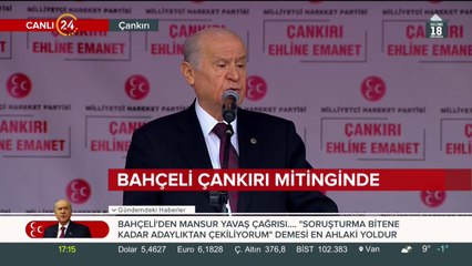 Bahçeli Çankırı'da