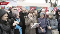 Meral Akşener'in evinin önünde destek mitingi yapıldı