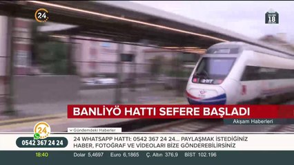 Halkalı-Gebze banliyö hattı sefere başladı