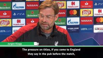 Download Video: FOOTBALL: UEFA Champions League: We don't feel the pressure, we want to be champions - Klopp