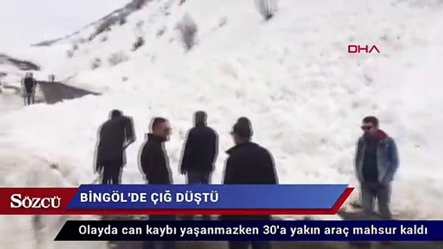 Bingöl'de çığ düştü
