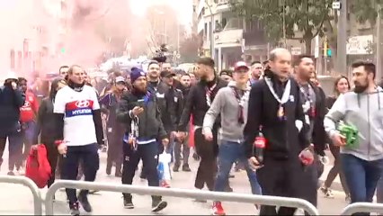 Máxima alerta en Barcelona por la presencia de los seguidores más radicales del Olympique de Lyon