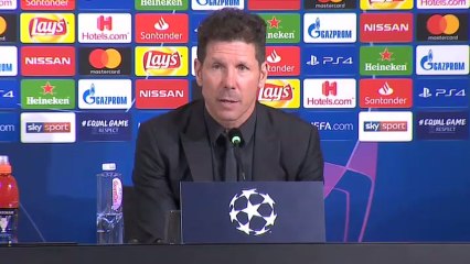 Simeone: "Ni por compromiso, ni por esfuerzo, ni por trabajo, nos ganaron porque fueron mejores"