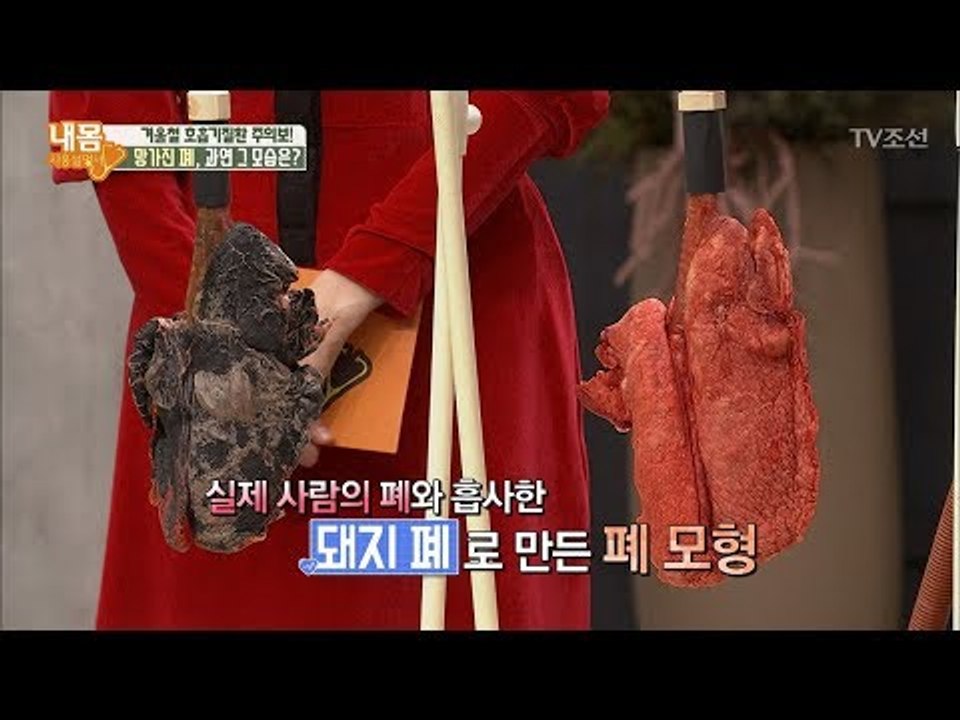 끔찍한 망가진 폐의 모습! 직접 만져보면? [내 몸 사용설명서] 184회 20171222