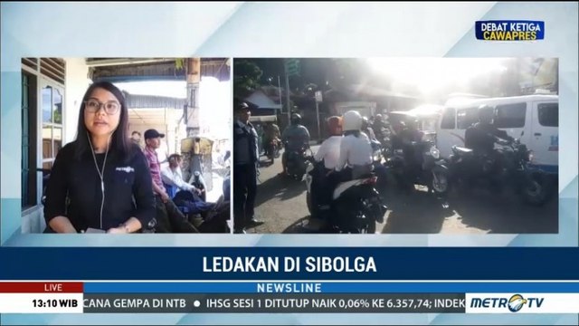 Warga Sibolga Ramai Datangi Lokasi Ledakan