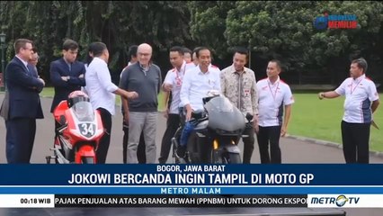 Jokowi Bercanda Ingin Tampil di MotoGP 2021