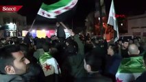 Azez’de ‘İdlib’ protestosu