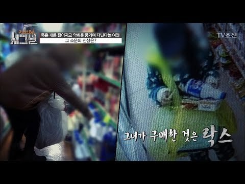 죽은 개를 짊어지고 악취를 풍기는 여인이 있다?! [시그널] 12회 20180119